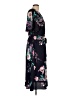 Crescent 100% Polyester Floral Black Casual Dress Size L - photo 4