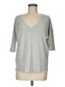 Express Gray 3/4 Sleeve Top Size M - photo 1