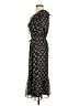 Ann Taylor LOFT 100% Polyester Print Black Casual Dress Size S (petite) - photo 5