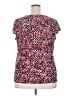 Kasper Red Short Sleeve Blouse Size 2X - photo 2