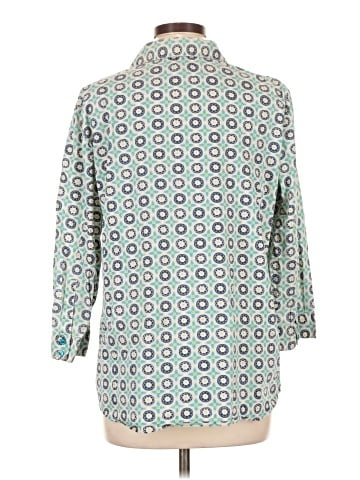 Jones New York Signature 3/4 Sleeve Button-Down Shirt (view 2)