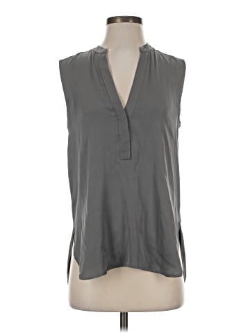 Vince. Sleeveless Silk Top (view 1)