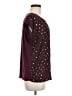 Papermoon 100% Polyester Stars Burgundy Short Sleeve Blouse Size M - photo 4