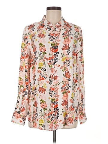 Equipment Long Sleeve Blouse (view 1)