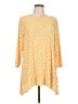 JM Collection Yellow 3/4 Sleeve Top Size L - photo 1