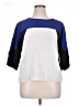 Calvin Klein 100% Polyester Color Block Blue 3/4 Sleeve Top Size XL (estimated) - photo 1