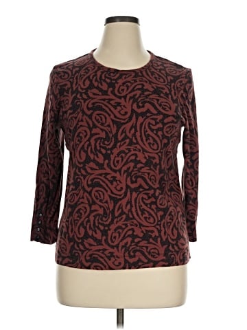 Chico's 3/4 Sleeve T-Shirt (view 1)