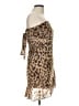 Zara Animal Print Brown Cocktail Dress Size L - photo 4