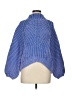 Free People Chevron-herringbone Blue Pullover Sweater Size M - photo 1