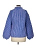 Free People Chevron-herringbone Blue Pullover Sweater Size M - photo 2