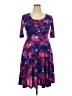 Lularoe Print Purple Cocktail Dress Size XXL - photo 1