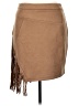 IDEALSANXUN Solid Tan Casual Skirt Size XL - photo 1