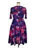 Lularoe Print Purple Cocktail Dress Size XXL - photo 2