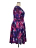 Lularoe Print Purple Cocktail Dress Size XXL - photo 4