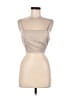 Crescent 100% Polyester Tan Sleeveless Top Size S - photo 1