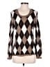 Burberry Argyle Brown Pullover Sweater Size 4 - photo 1