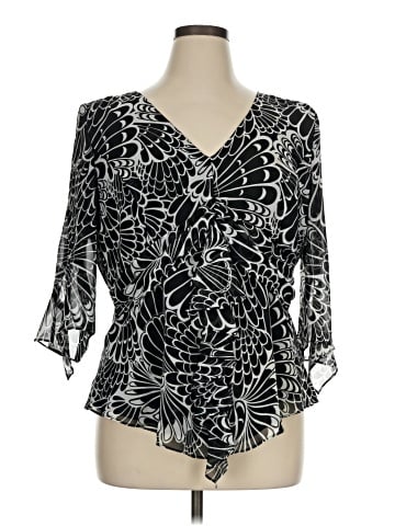 Ursula of Switzerland 3/4 Sleeve Blouse (view 1)