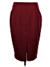 Express Solid Burgundy Formal Skirt Size 6 - photo 2