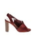 Call It Spring Color Block Burgundy Sandals Size 6 - photo 1