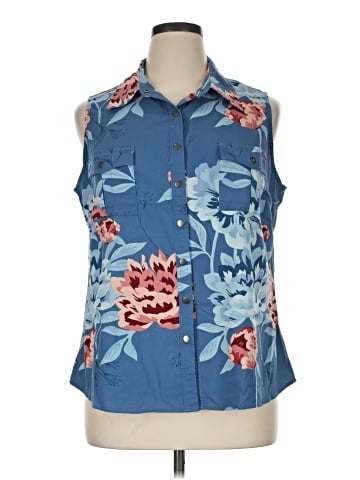 Lularoe Sleeveless Button-Down Shirt (view 1)