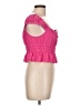Cotton Candy LA 100% Rayon Pink Short Sleeve Top Size L - photo 4
