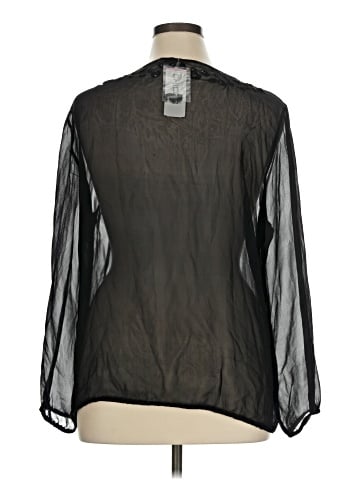 Chico's Long Sleeve Silk Top (view 2)
