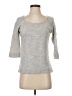 Express 100% Cotton Gray 3/4 Sleeve Top Size XS - photo 1