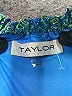Taylor 100% Polyester Paisley Blue Casual Dress Size 8 - photo 7