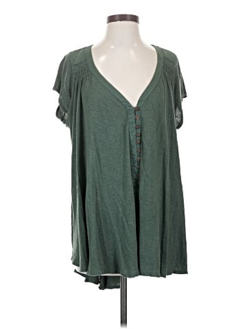 Free People Short Sleeve Blouse (view 1)