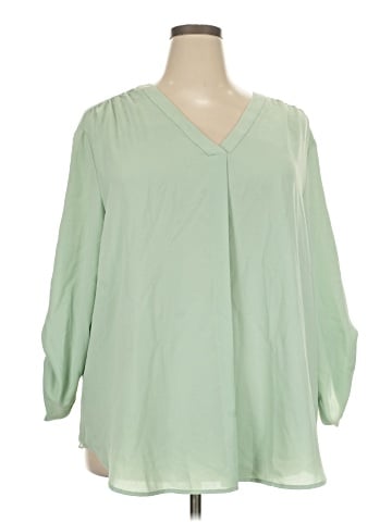 AK Anne Klein 3/4 Sleeve Blouse (view 1)