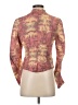 Free People 100% Cotton Print Pink Blazer Size 4 - photo 2