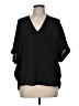 Vince. 100% Silk Black 3/4 Sleeve Silk Top Size M - photo 1