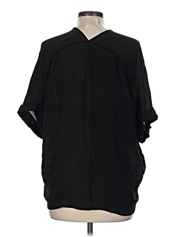 Vince. 3/4 Sleeve Silk Top (view 2)