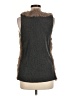 C. Luce Tan Faux Fur Vest Size M - photo 2