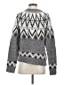 Line & Dot Chevron-herringbone Gray Pullover Sweater Size S - photo 2