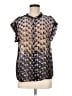 J.Crew 100% Silk Black Short Sleeve Silk Top Size M (estimated) - photo 1