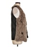C. Luce Tan Faux Fur Vest Size M - photo 4