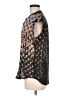 J.Crew 100% Silk Black Short Sleeve Silk Top Size M (estimated) - photo 5