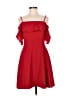 Forever 21 100% Polyester Solid Red Cocktail Dress Size M - photo 1