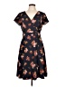 ModCloth Paisley Blue Casual Dress Size L - photo 1