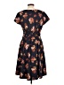 ModCloth Paisley Blue Casual Dress Size L - photo 2