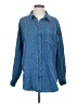 Pilcro 100% Cotton Polka Dots Blue Long Sleeve Button-Down Shirt Size S - photo 1