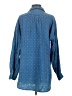 Pilcro 100% Cotton Polka Dots Blue Long Sleeve Button-Down Shirt Size S - photo 2