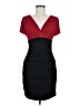 En Focus Studio Color Block Red Cocktail Dress Size 6 - photo 1