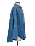 Pilcro 100% Cotton Polka Dots Blue Long Sleeve Button-Down Shirt Size S - photo 4