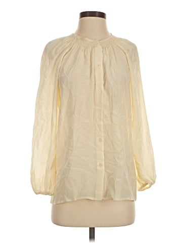 Tucker Long Sleeve Silk Top (view 1)