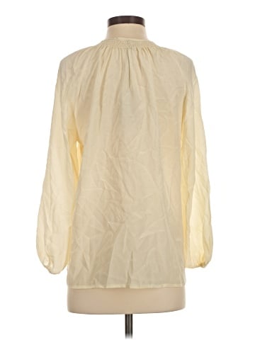 Tucker Long Sleeve Silk Top (view 2)