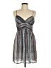 Staring at Stars 100% Polyester Metallic Silver Cocktail Dress Size 8 - photo 1