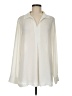 Calvin Klein 100% Polyester Ivory Long Sleeve Blouse Size M - photo 1