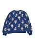 Hanna Andersson 100% Cotton Print Blue Pullover Sweater Size 6 - 7 - photo 2